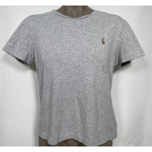 Polo Ralph Lauren Custom Slim Fit Gray Pony T-Shirt Women's MEDIUM
